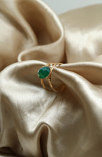 Charger l'image dans la galerie, Bague Duperré (Nacre, Lapis Lazuli, Agate verte…)