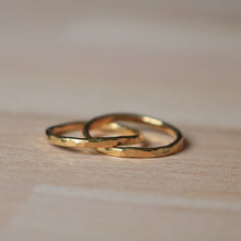 Charger l&#39;image dans la galerie, Bague Double [martelage rond]
